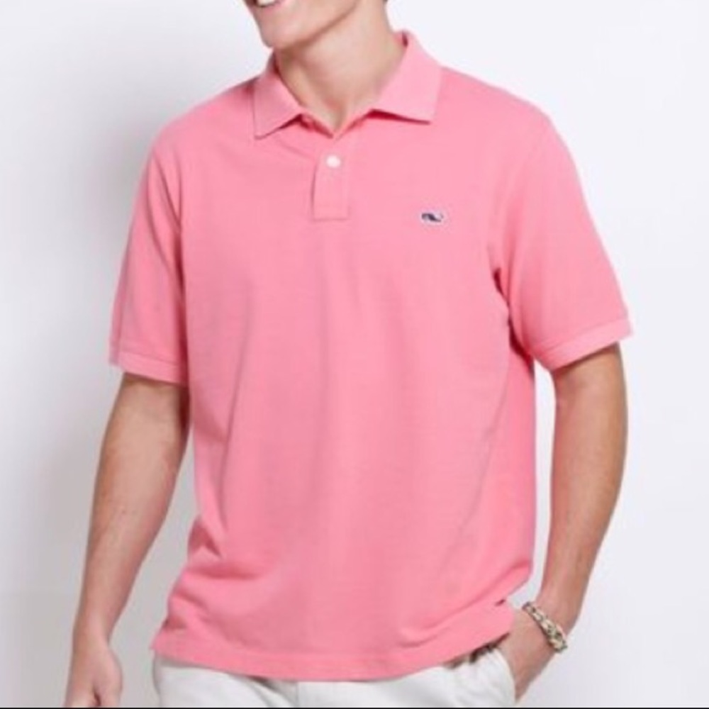 Vineyard Vines Mens Pink Golf Polo XL